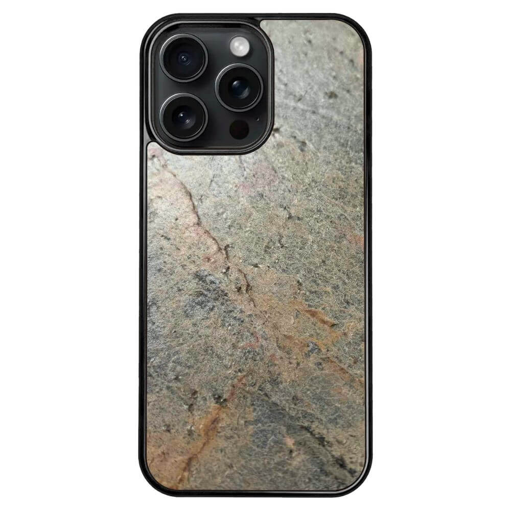 Silver Green Stone iPhone 14 Pro Max Case