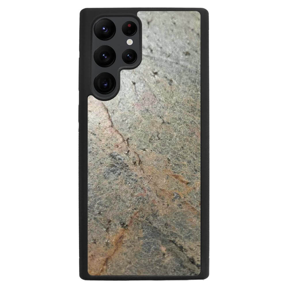 Silver Green Stone Galaxy S22 Ultra Case