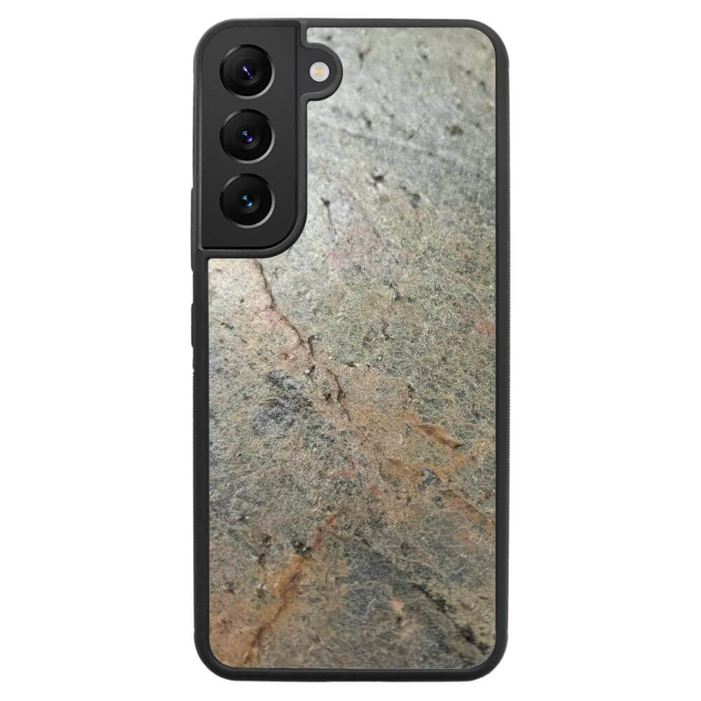 Silver Green Stone Galaxy S22 Case