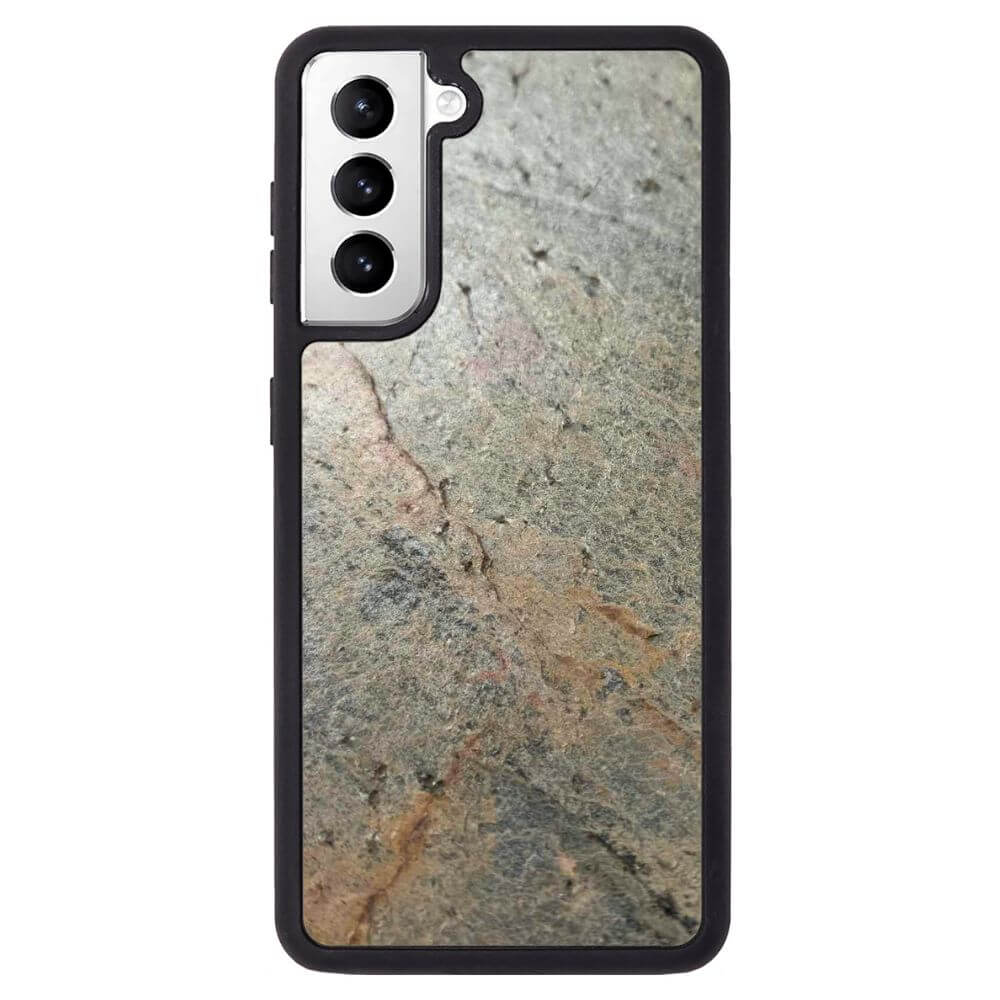 Silver Green Stone Galaxy S21 Case