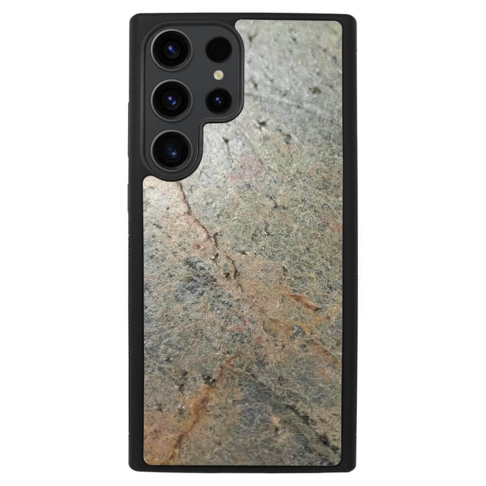 Silver Green Stone Galaxy S23 Ultra Case
