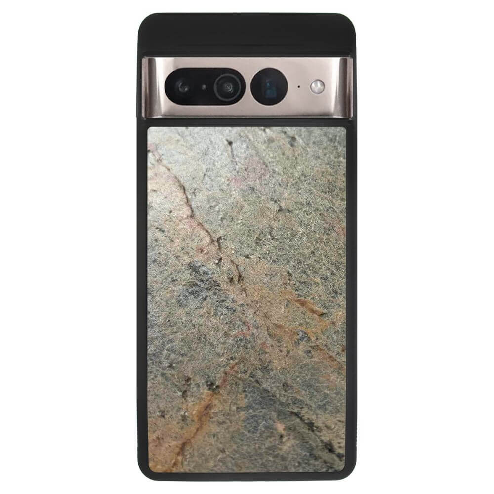 Silver Green Stone Pixel 7 Pro Case