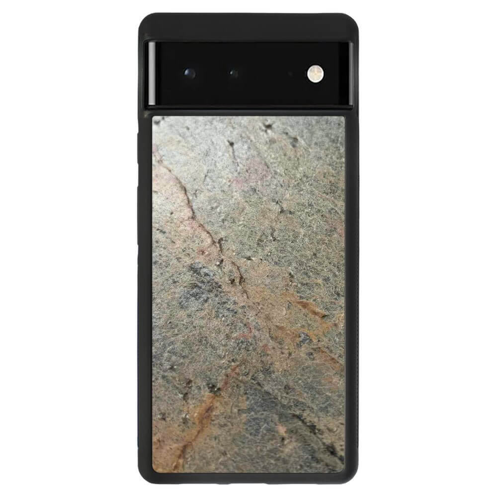 Silver Green Stone Pixel 6 Case