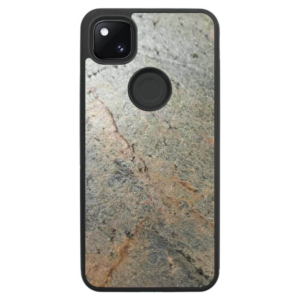 Silver Green Stone Pixel 4A Case