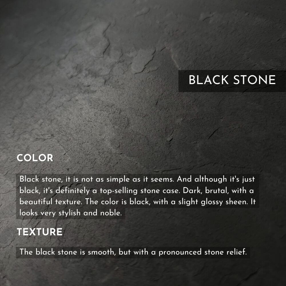 Black Stone Pixel 9 Case