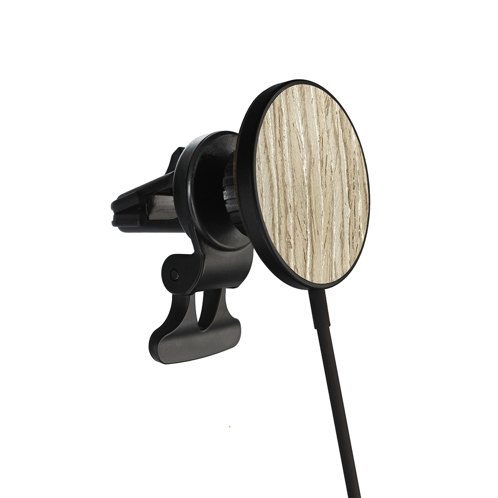 Grey Oak MagSafe Car wireless charger