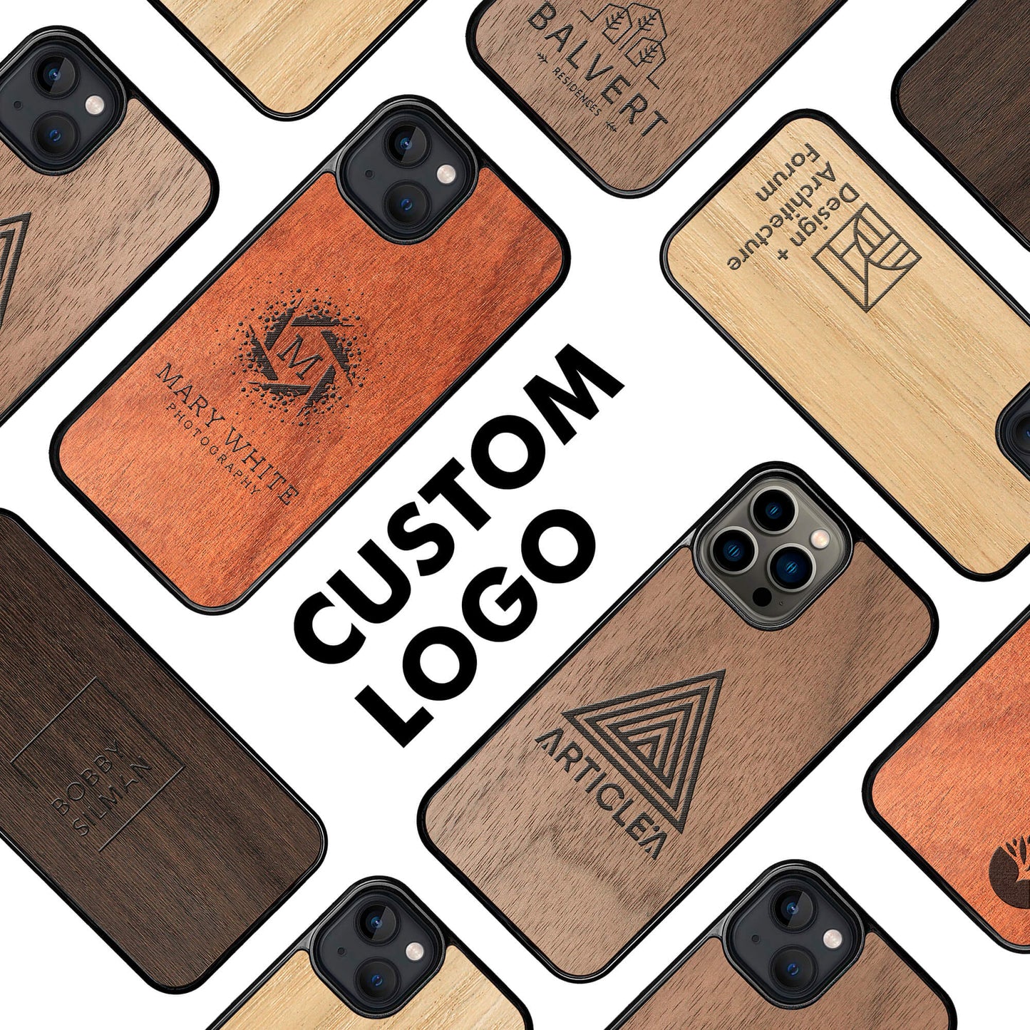 Custom Design Sapele iPhone Case