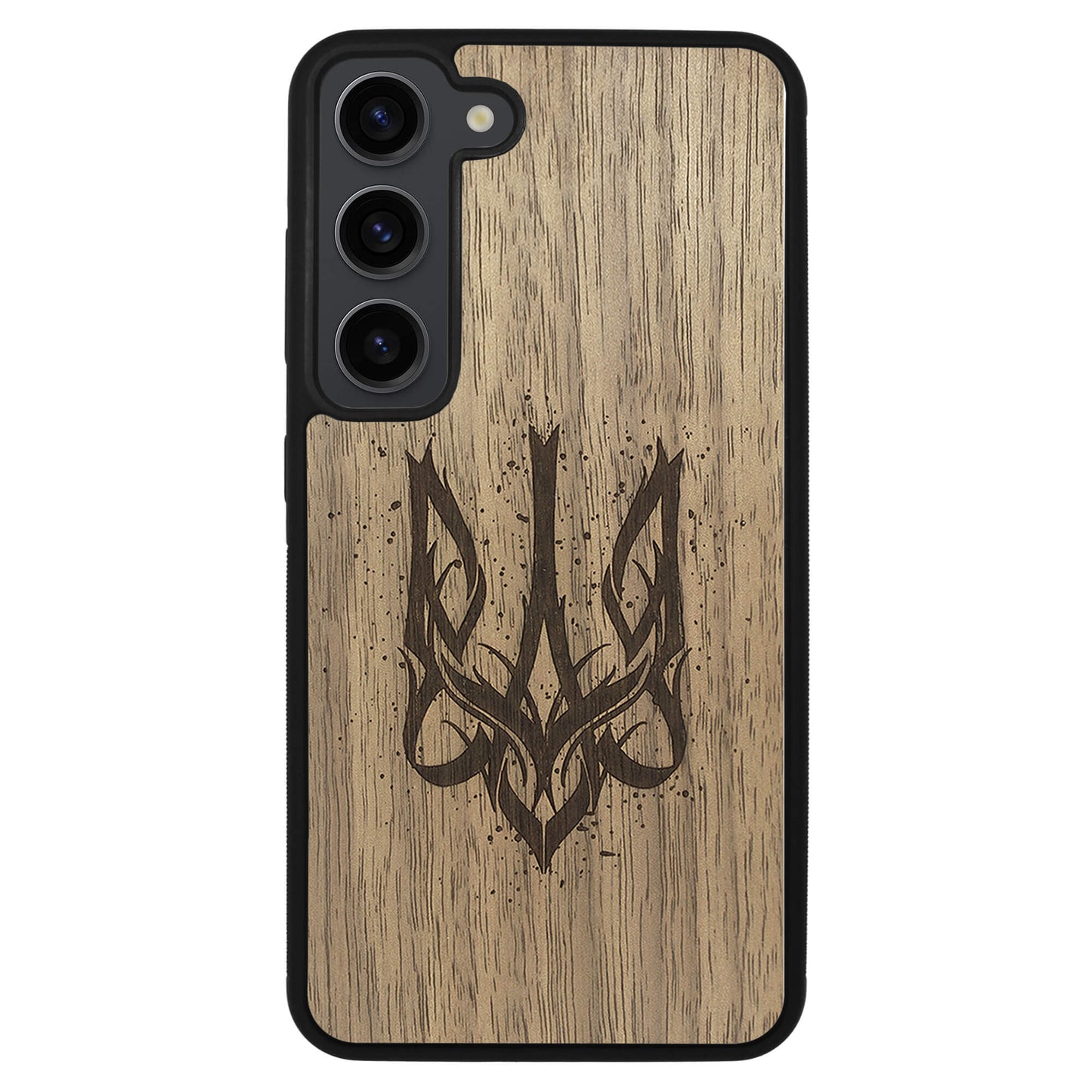 Wooden Case for Samsung Galaxy S23 Ukrainian Trident Trizub