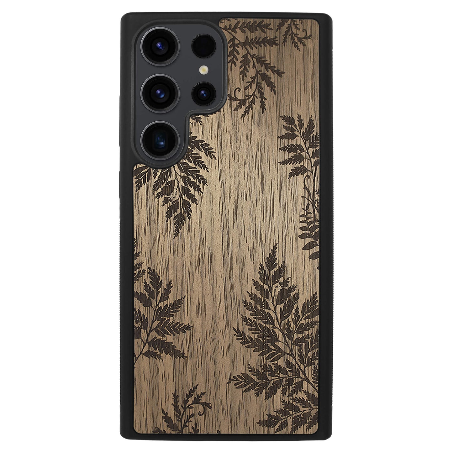 Wooden Case for Samsung Galaxy S22 Ultra Botanical Fern