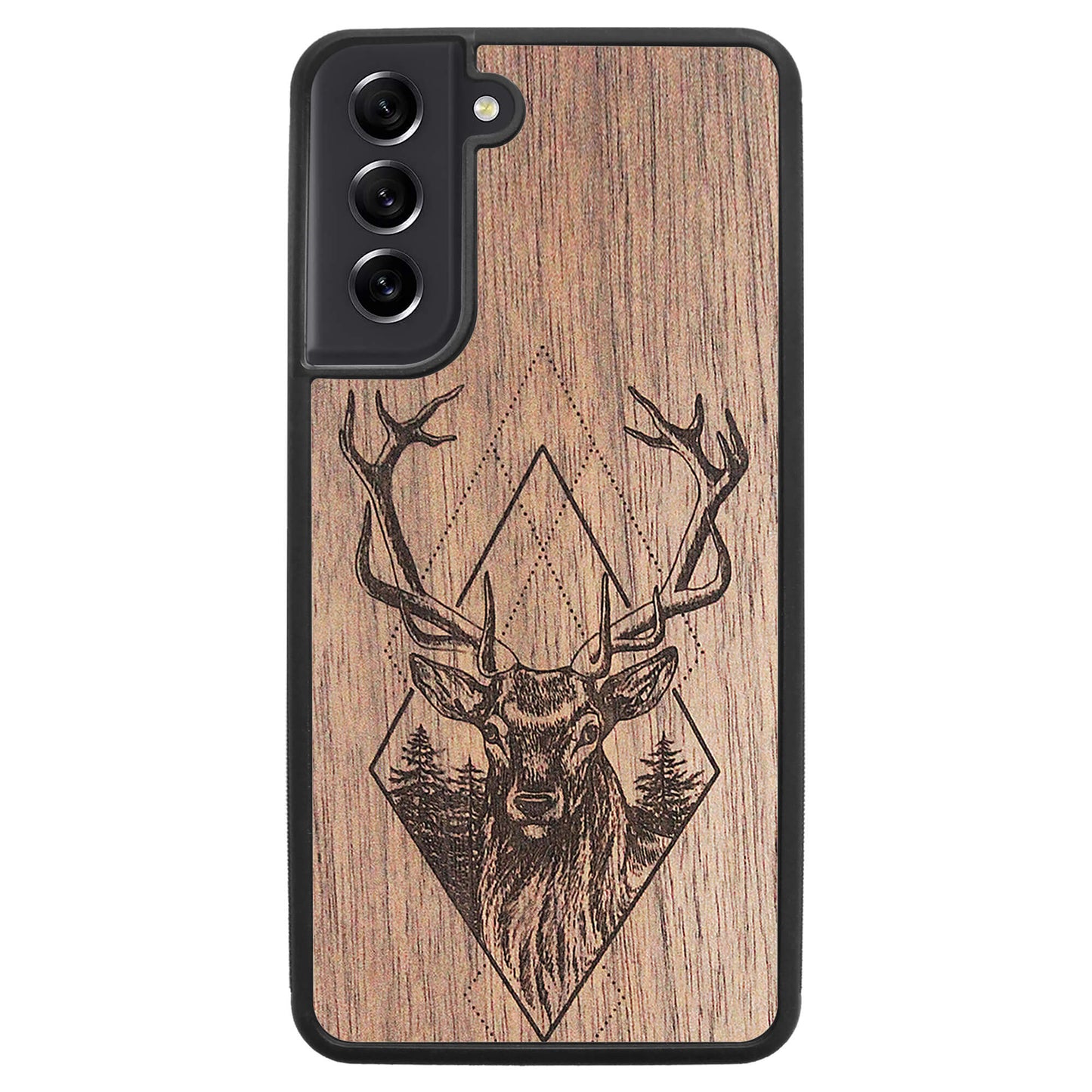 Wooden Case for Samsung Galaxy S21 FE Deer
