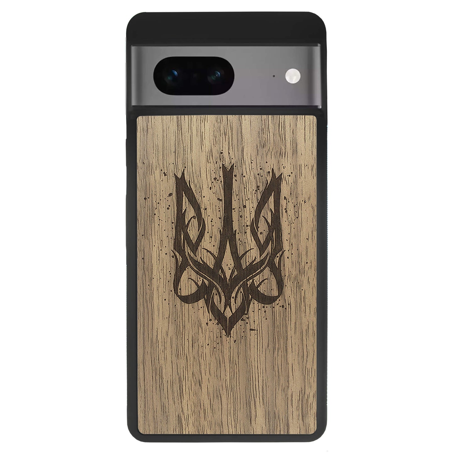 Wooden Case for Google Pixel 7 Ukrainian Trident Trizub