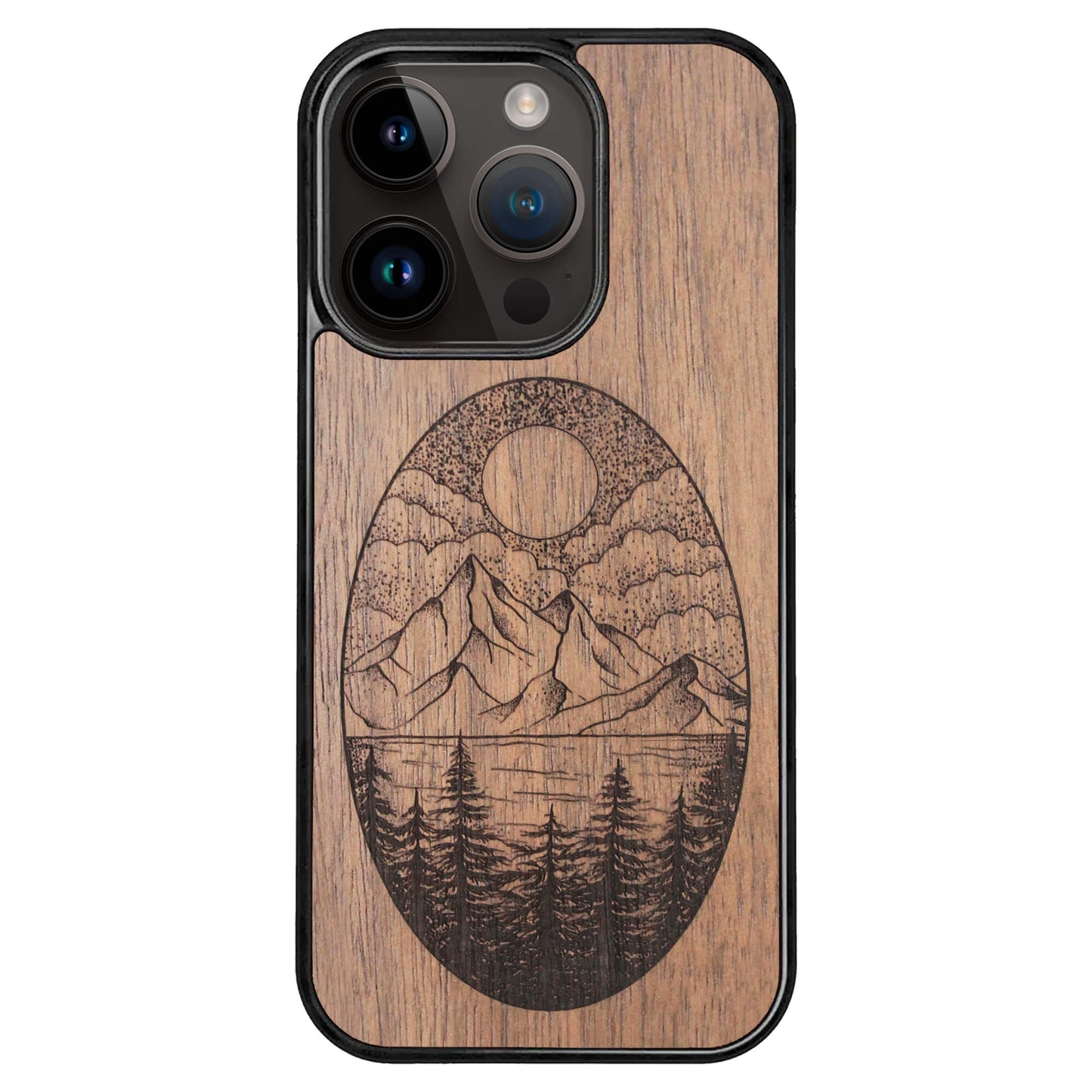 Wooden Case for iPhone 14 Pro Landscape