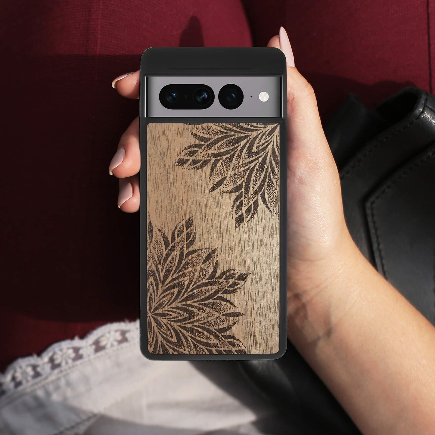 Wood Google Pixel 7 Pro Case Mandala