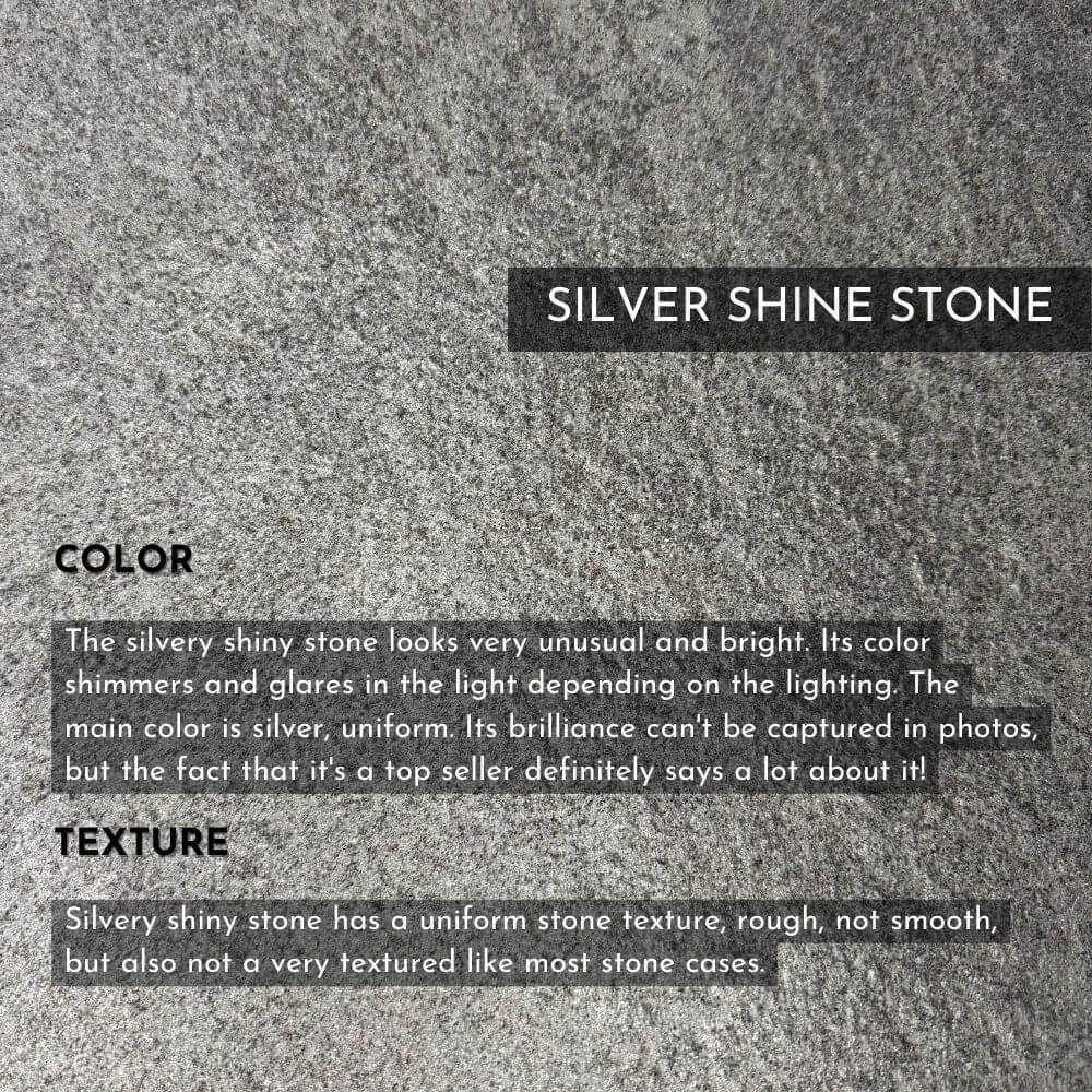 Silver Shine Stone iPhone 14 Pro Max Case
