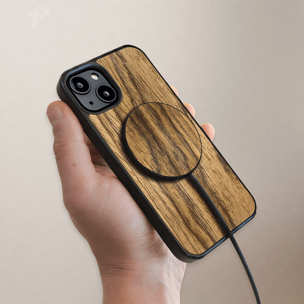 European Walnut MagSafe wireless charger