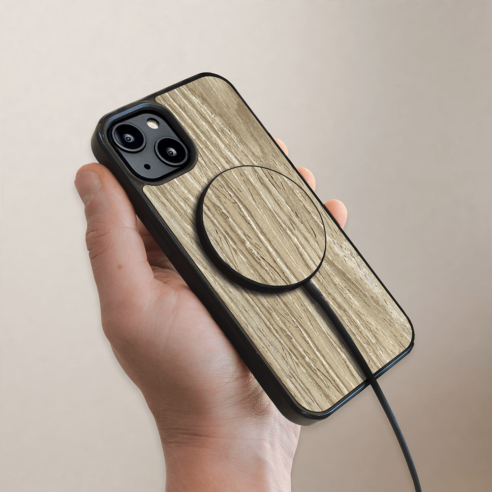 Grey Oak MagSafe wireless charger