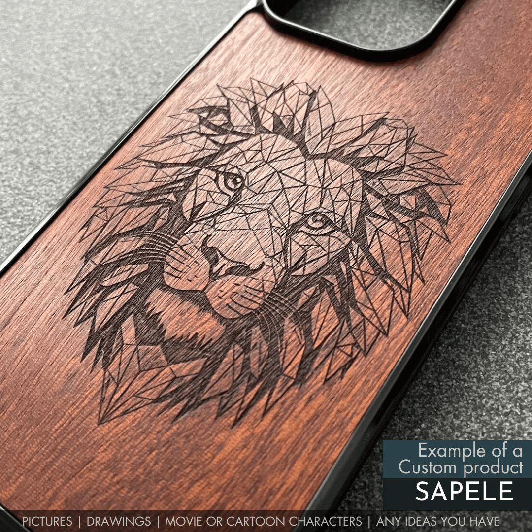 Custom Design Sapele iPhone Case