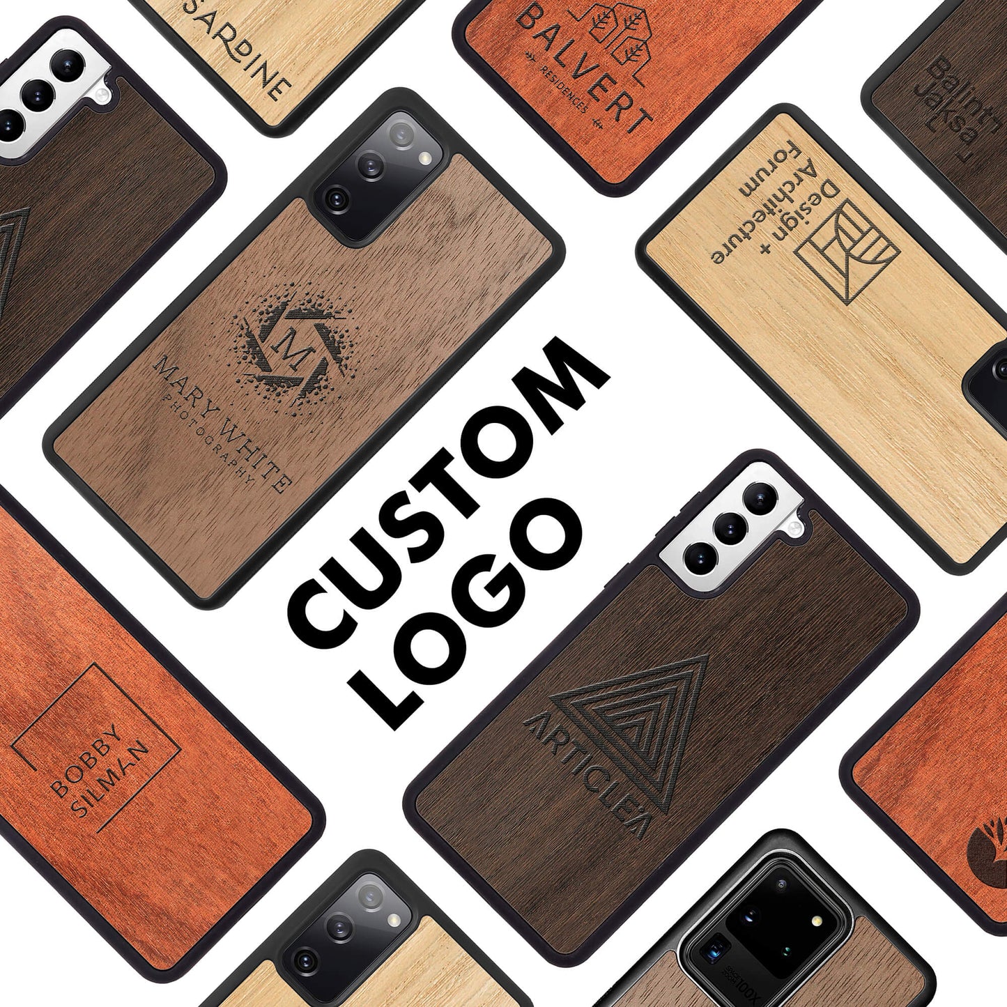 Custom Walnut Samsung Galaxy Case