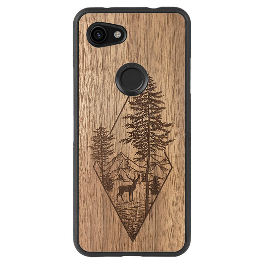 Wooden Case for Google Pixel 3A XL Deer Woodland