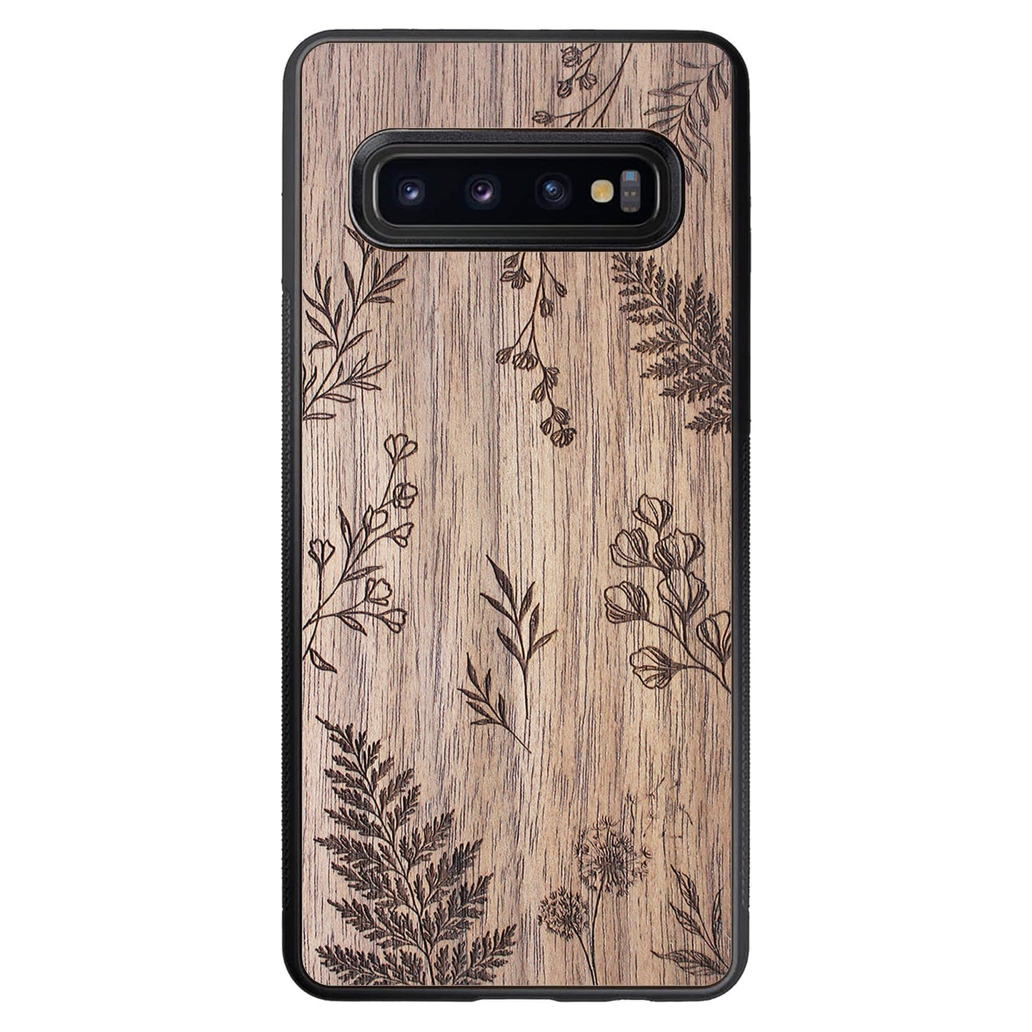 Wooden Case for Samsung Galaxy S10 Botanical