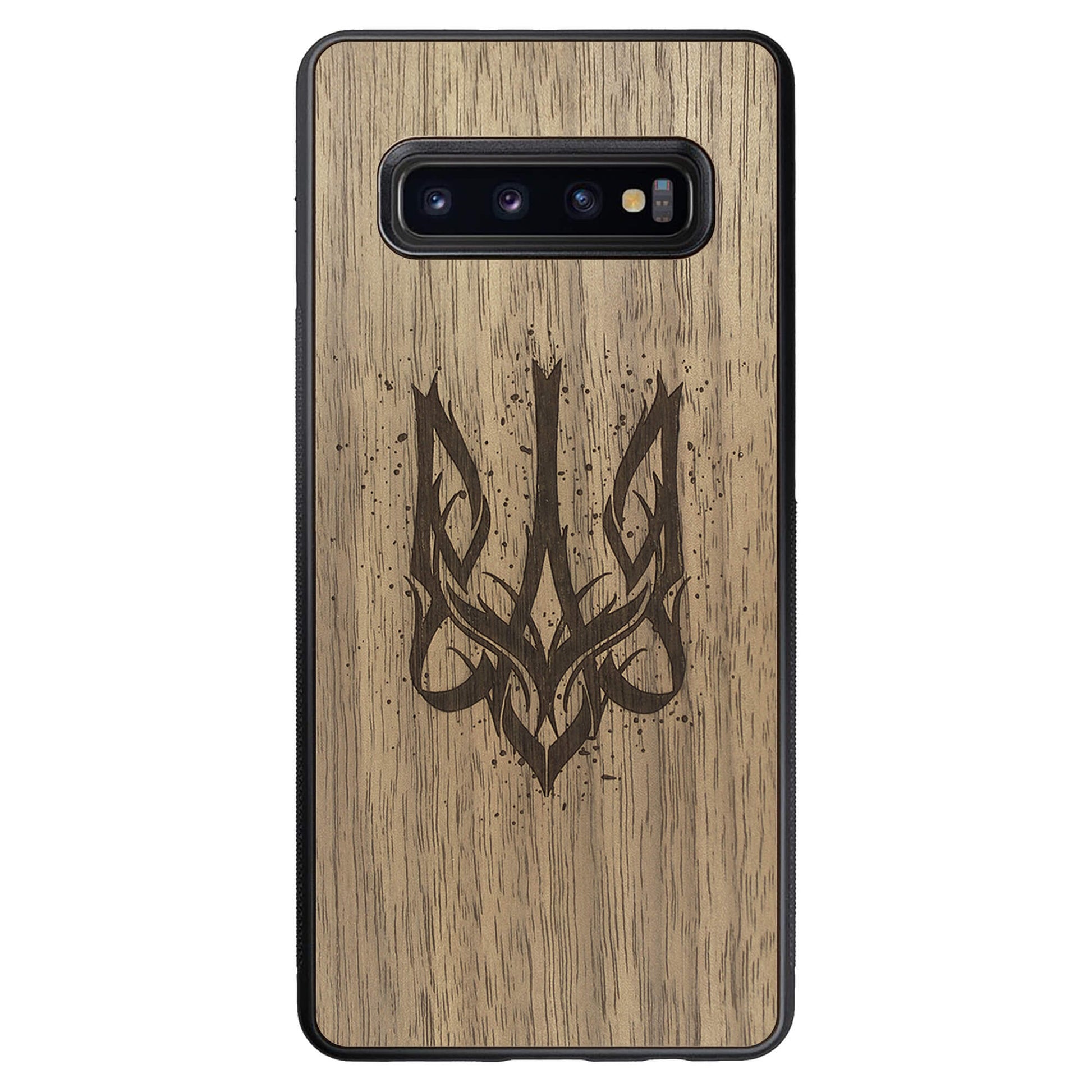 Wooden Case for Samsung Galaxy S10 Plus Ukrainian Trident Trizub