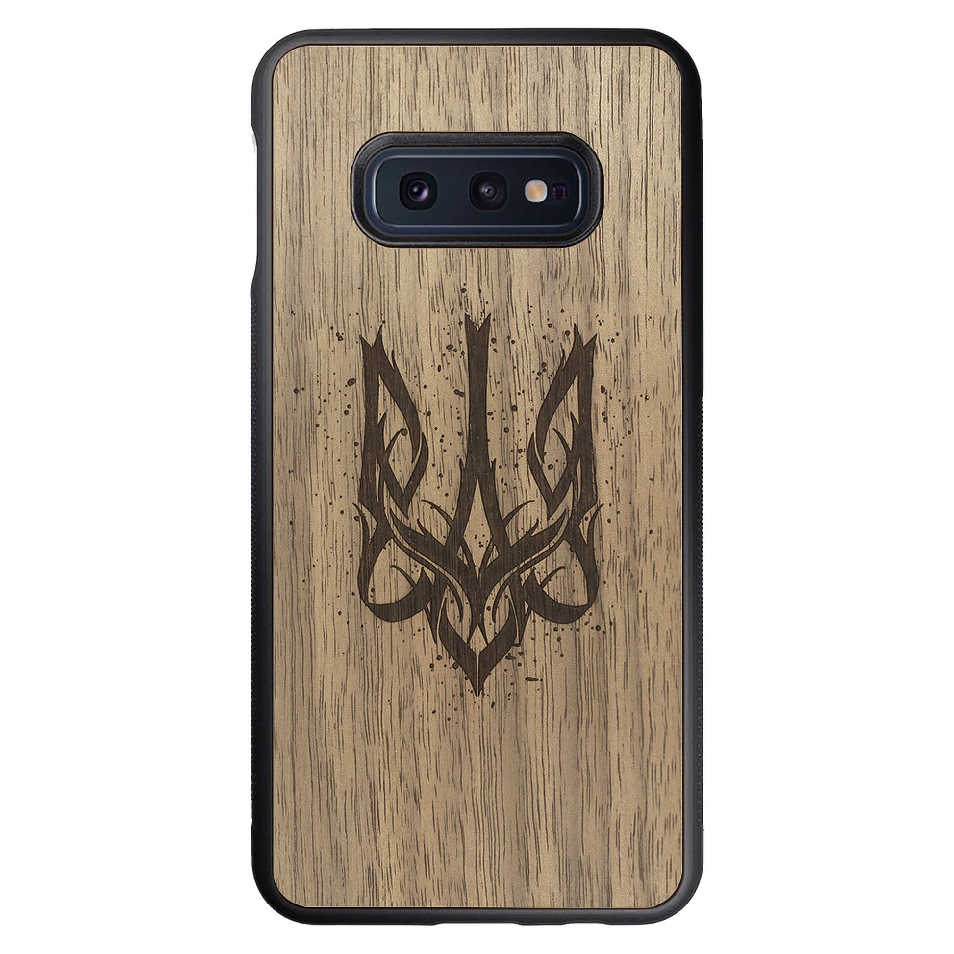 Wooden Case for Samsung Galaxy S10e Ukrainian Trident Trizub