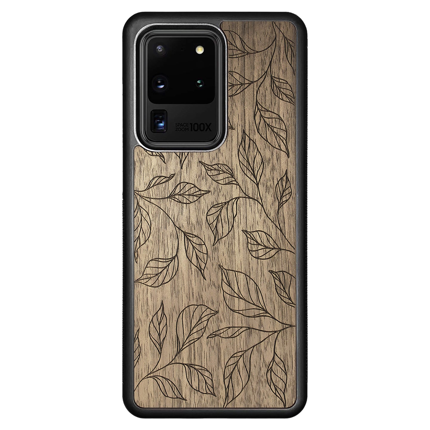 Wooden Case for Samsung Galaxy S20 Ultra Botanical Leaves