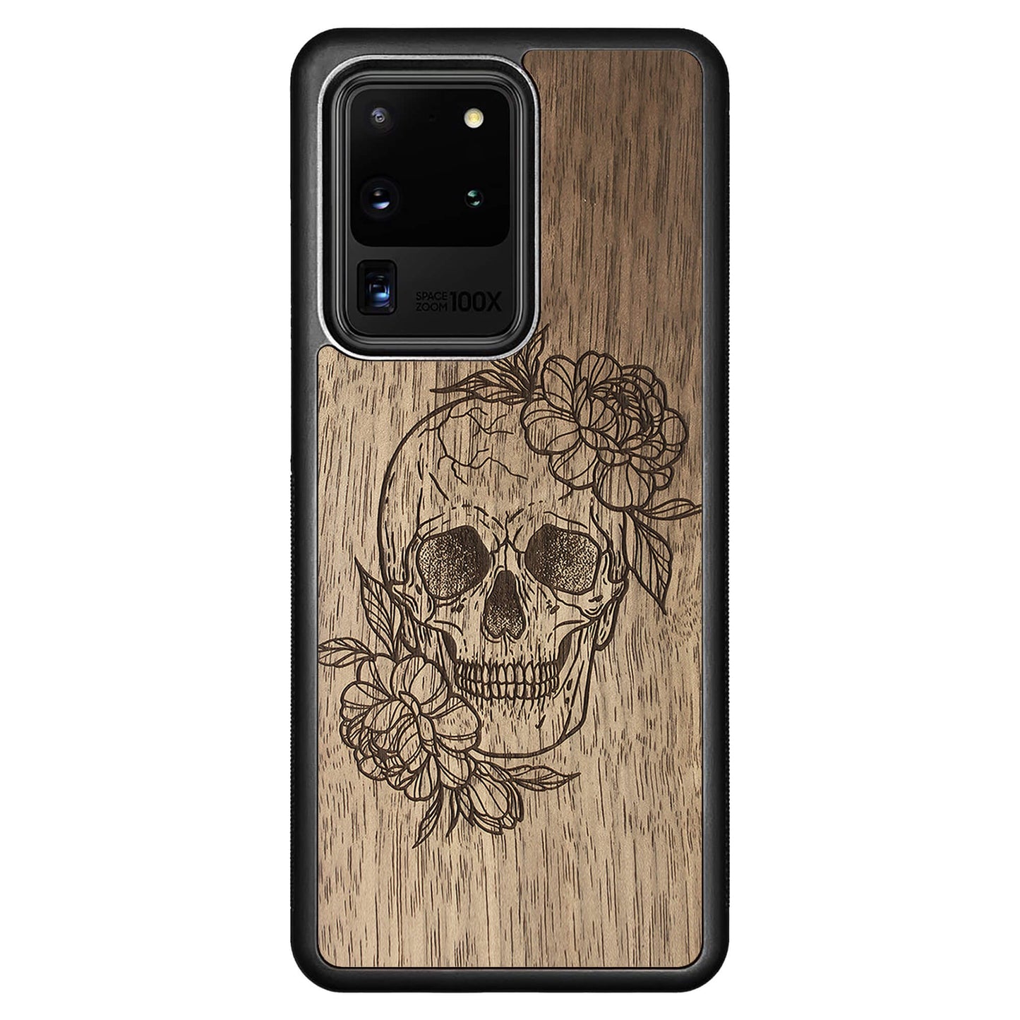 Wooden Case for Samsung Galaxy S20 Ultra Skull