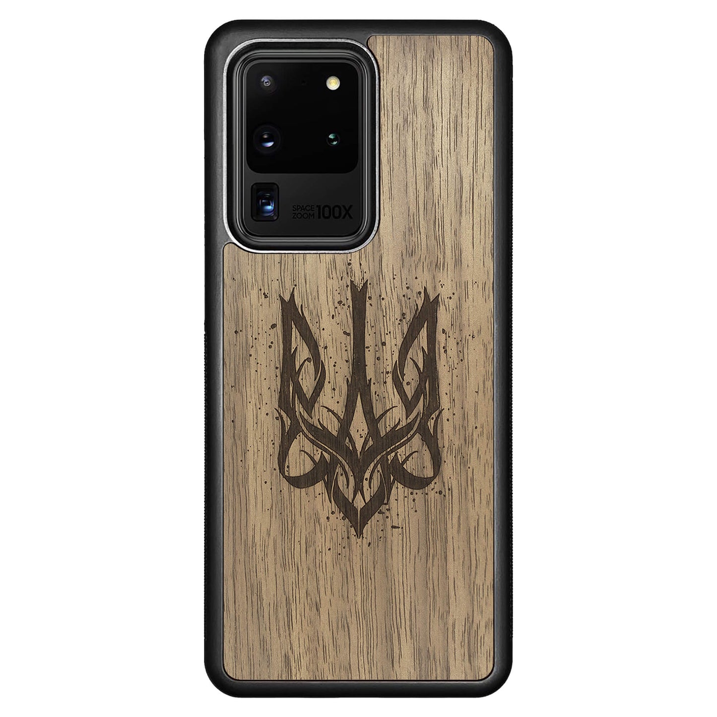 Wooden Case for Samsung Galaxy S20 Ultra Ukrainian Trident Trizub