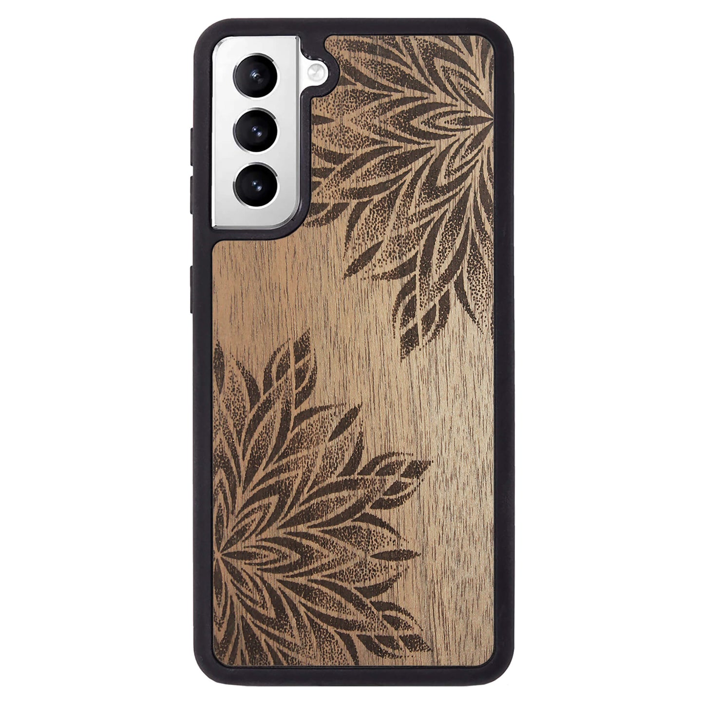 Wooden Case for Samsung Galaxy S21 Mandala