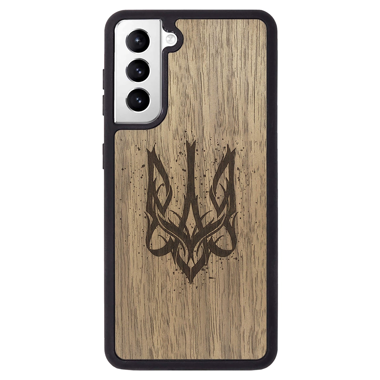 Wooden Case for Samsung Galaxy S21 Ukrainian Trident Trizub