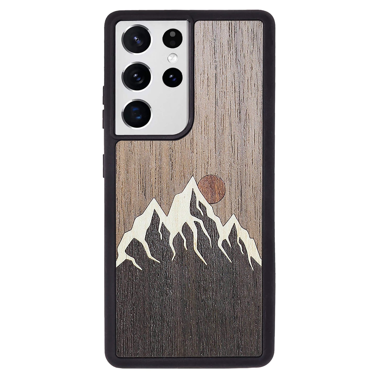 Wooden Case for Samsung Galaxy S21 Ultra Mountains