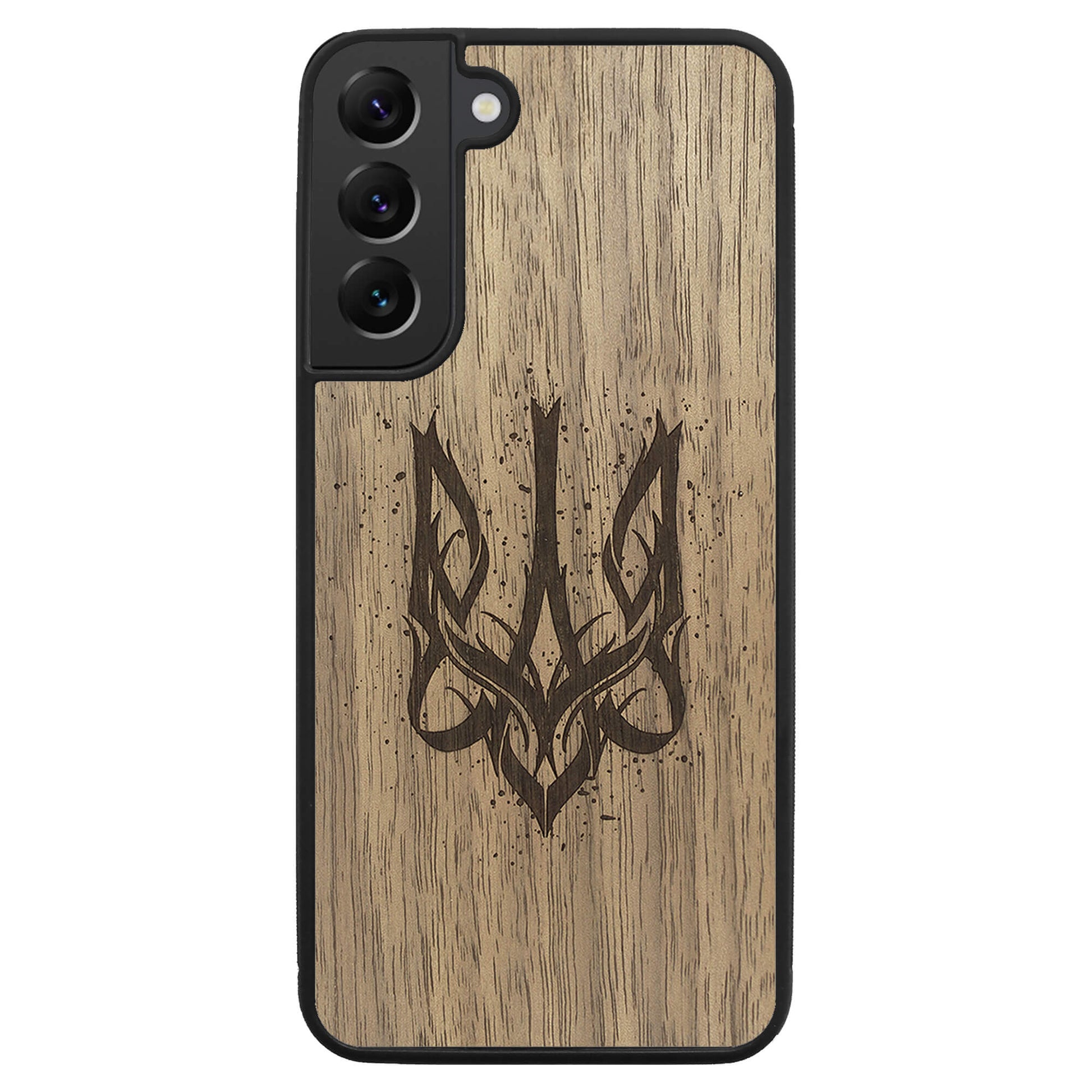 Wooden Case for Samsung Galaxy S22 Plus Ukrainian Trident Trizub