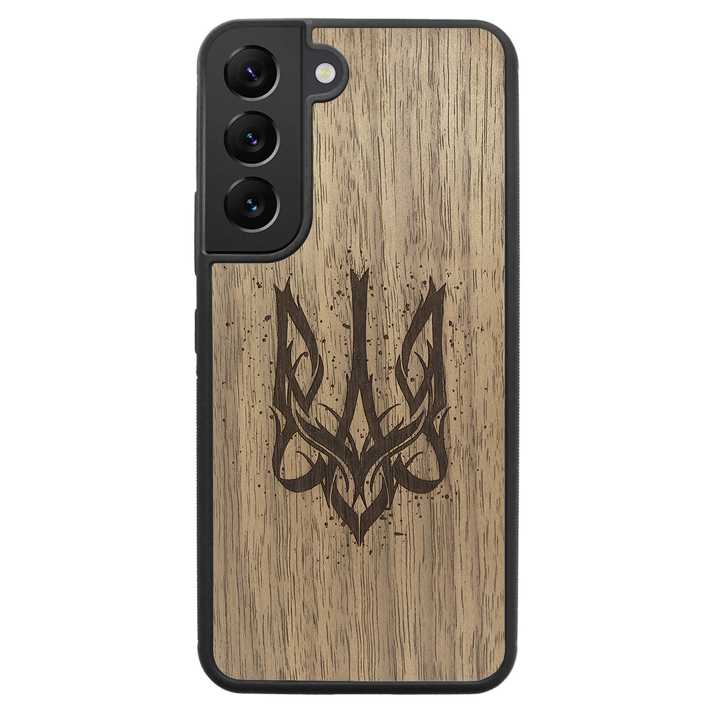 Wooden Case for Samsung Galaxy S22 Ukrainian Trident Trizub