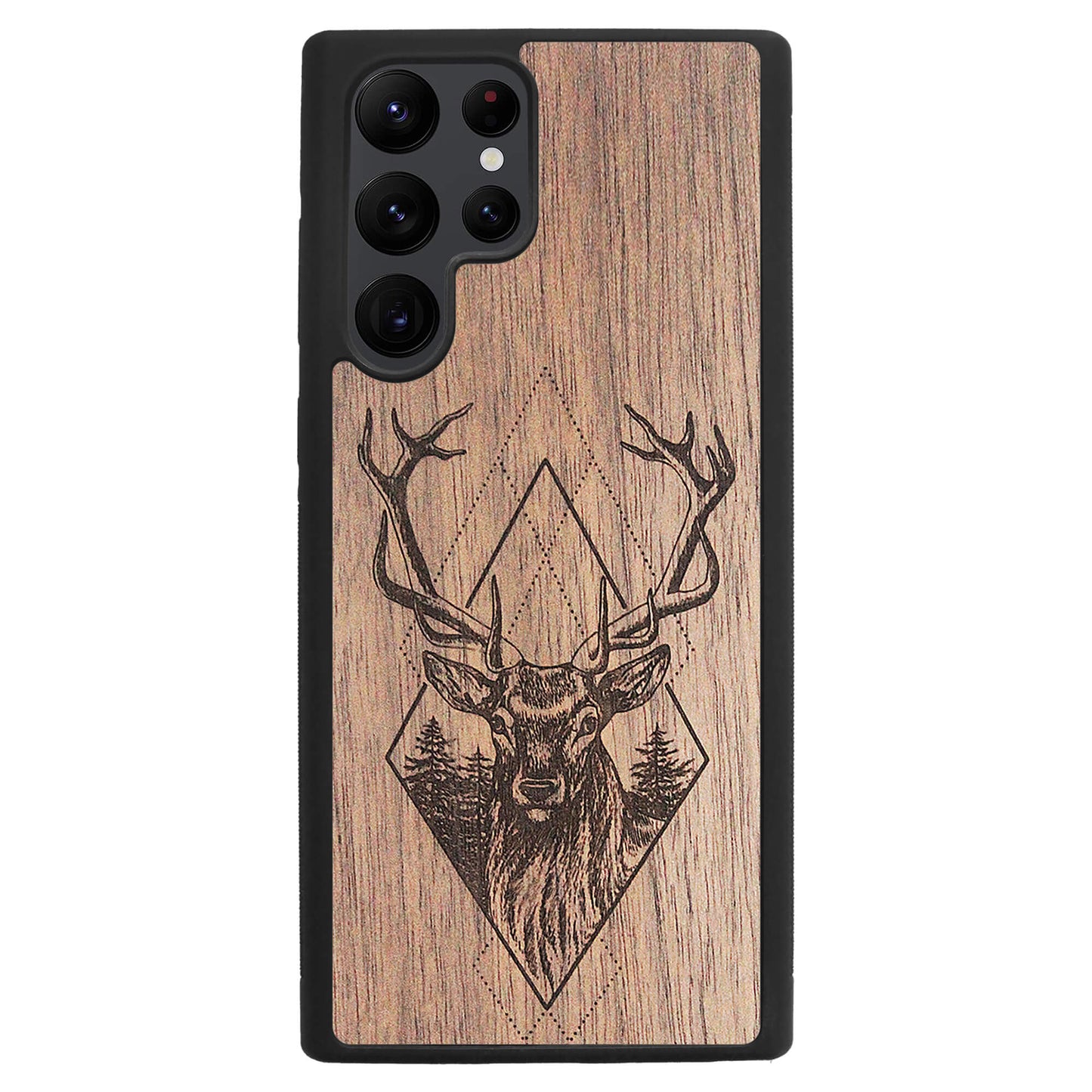 Wooden Case for Samsung Galaxy S22 Ultra Deer