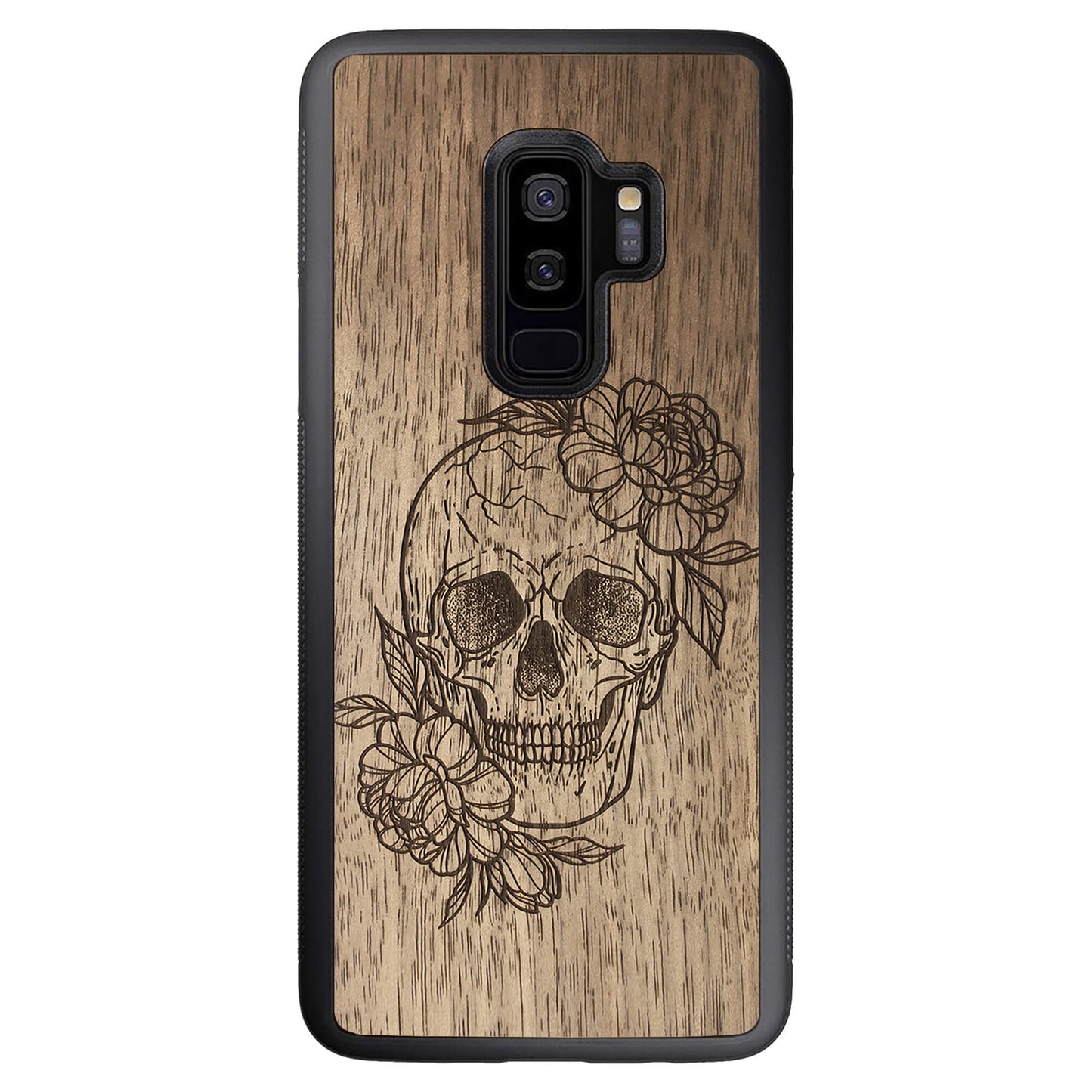 Wooden Case for Samsung Galaxy S9 Plus Skull