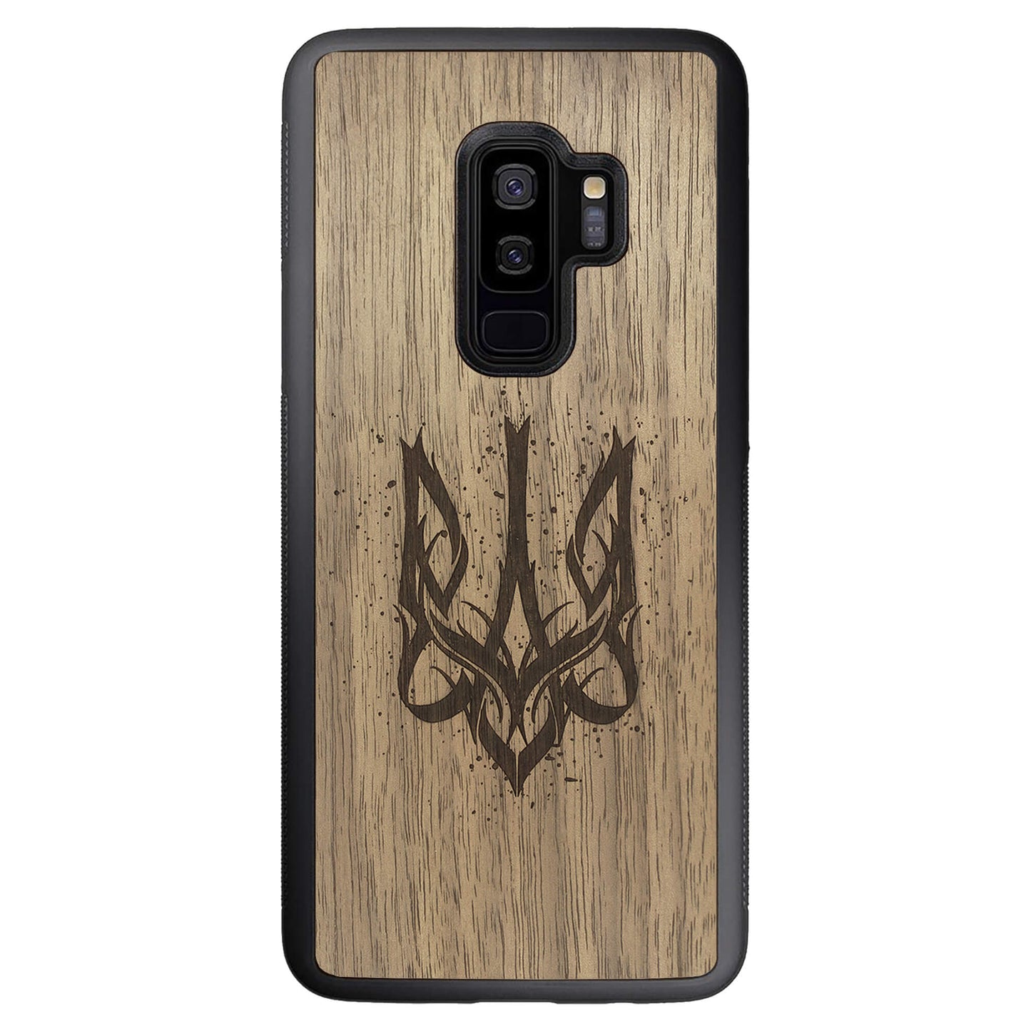 Wooden Case for Samsung Galaxy S9 Plus Ukrainian Trident Trizub