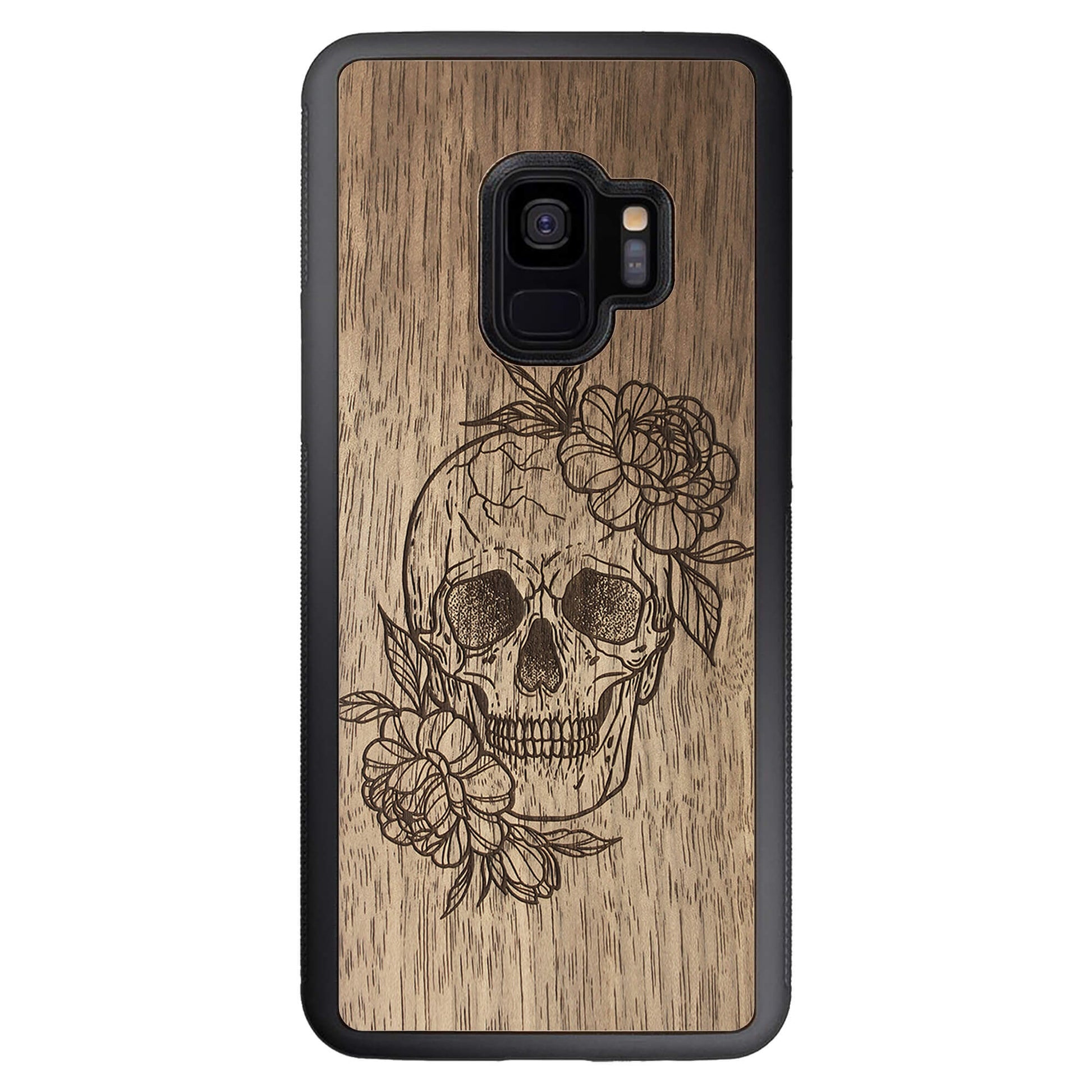 Wooden Case for Samsung Galaxy S9 Skull