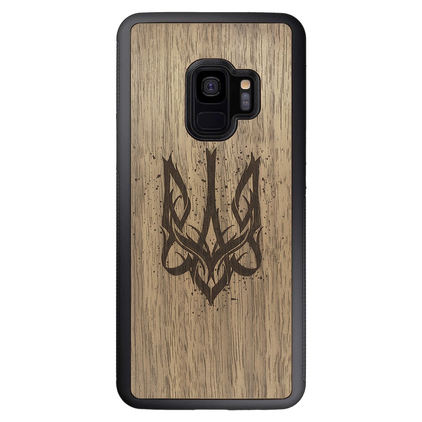 Wooden Case for Samsung Galaxy S9 Ukrainian Trident Trizub