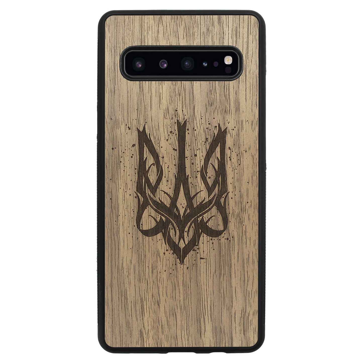 Wooden Case for Samsung Galaxy S10 5G Ukrainian Trident Trizub