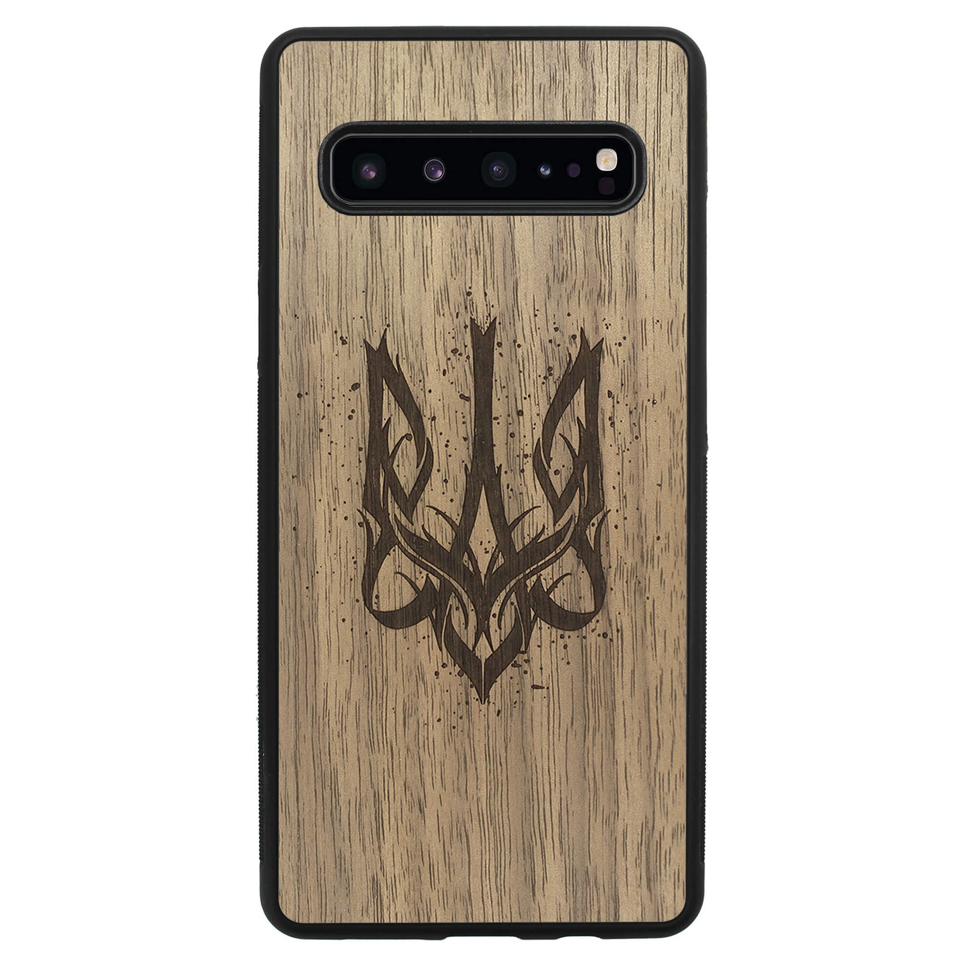 Wooden Case for Samsung Galaxy S10 5G Ukrainian Trident Trizub
