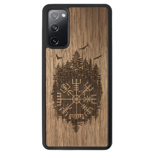 Wooden Case for Samsung Galaxy S20 FE Viking Compass Vegvisir