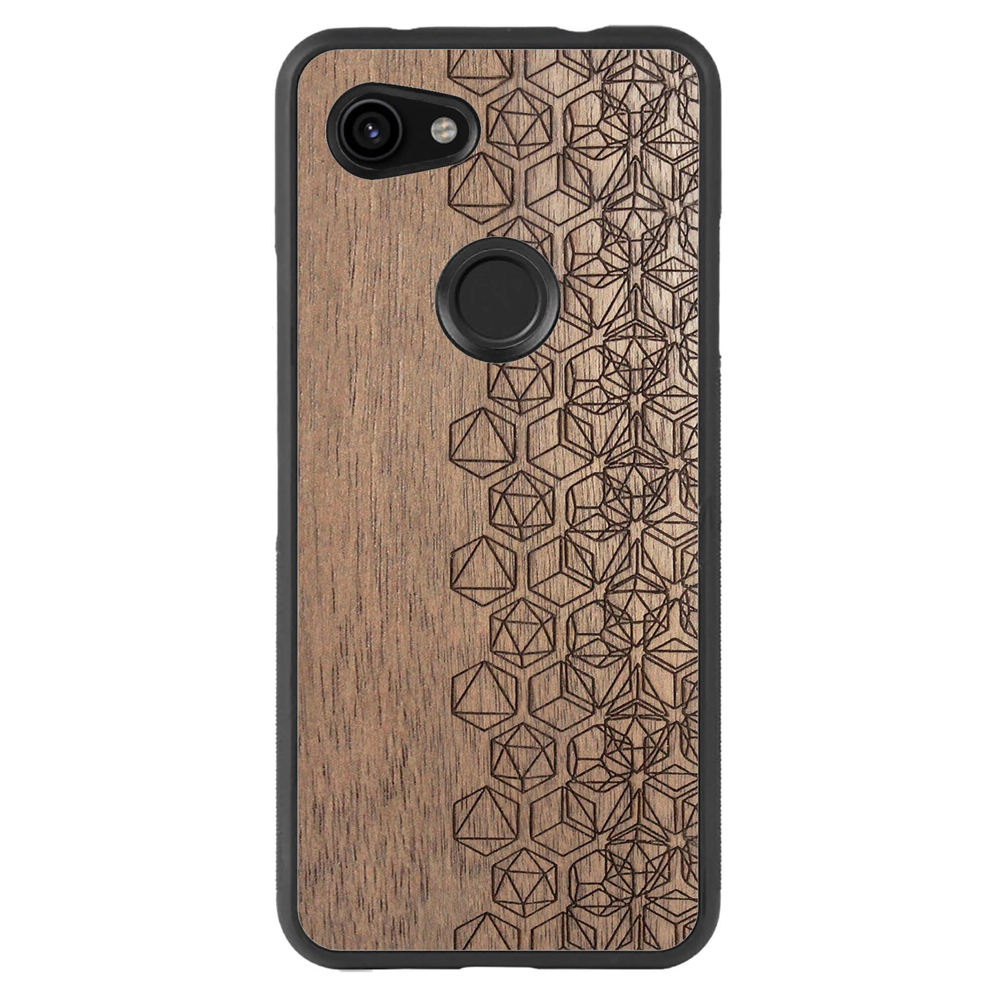 Wooden Case for Google Pixel 3A Geometric