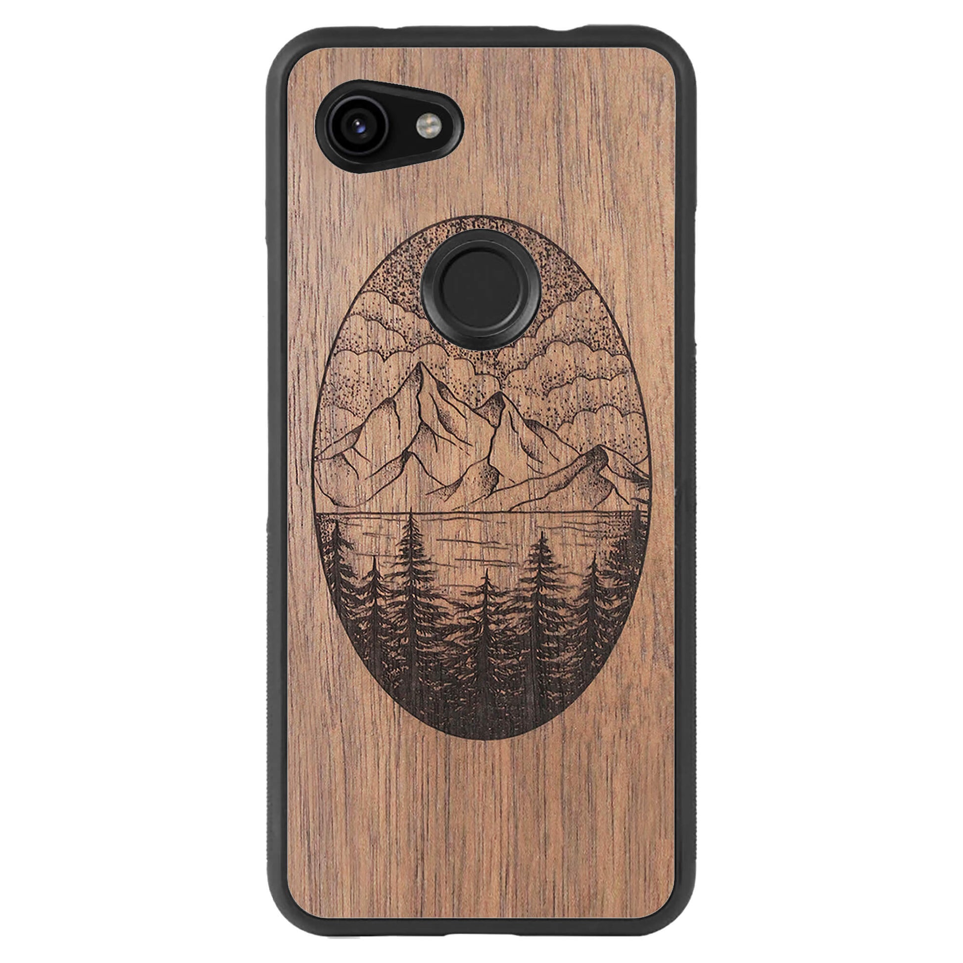 Wooden Case for Google Pixel 3A XL Landscape