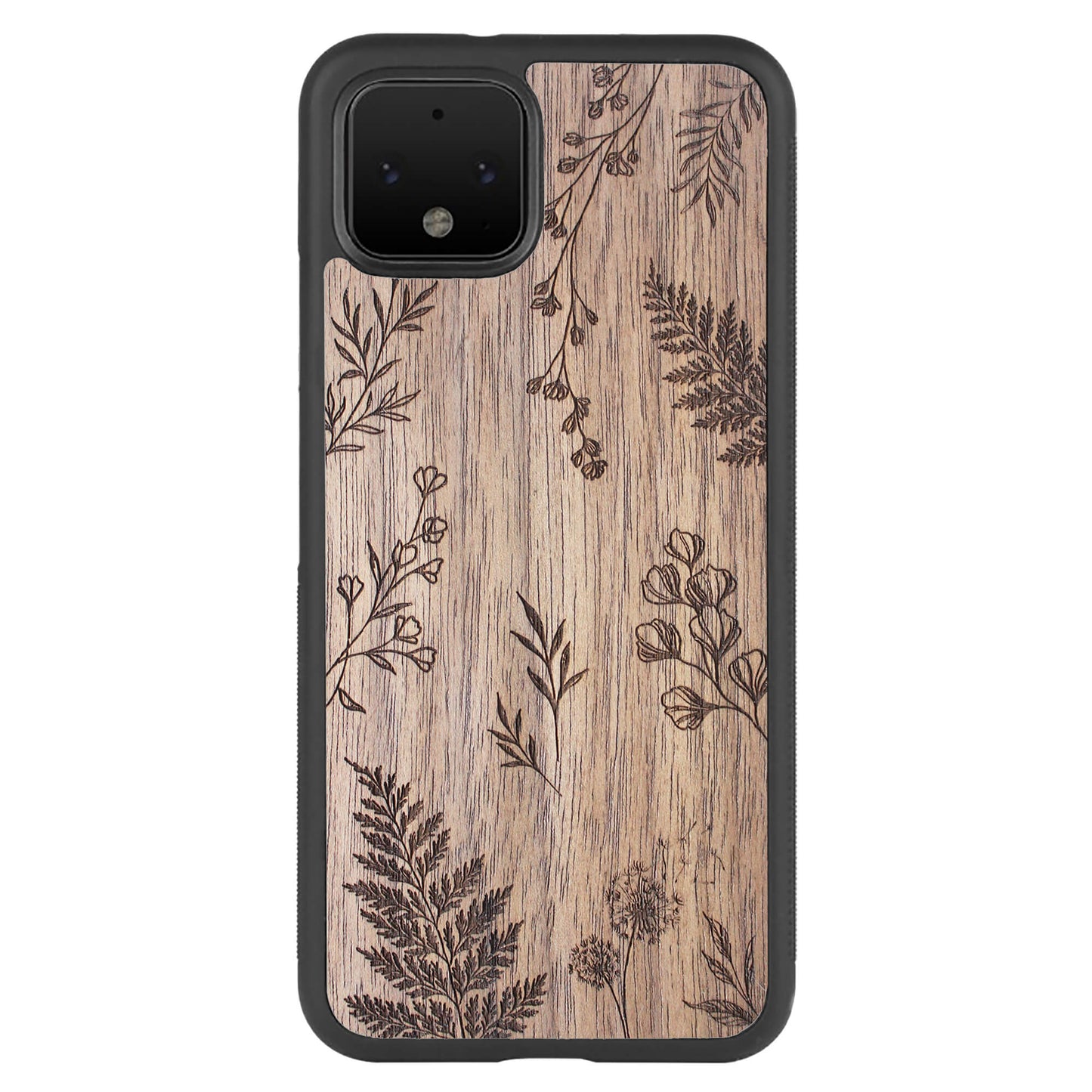 Wooden Case for Google Pixel 4 Botanical