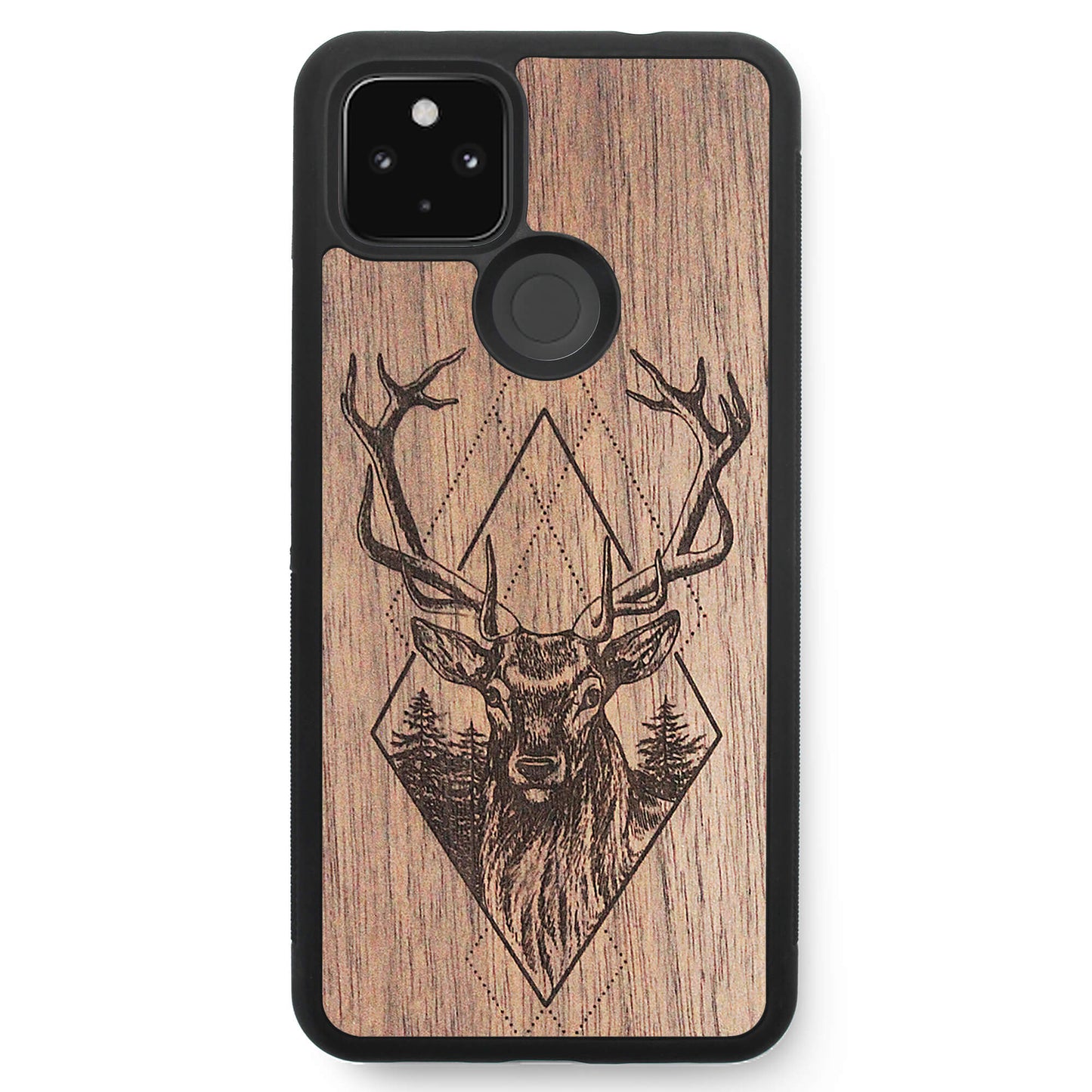 Wooden Case for Google Pixel 4A 5G Deer