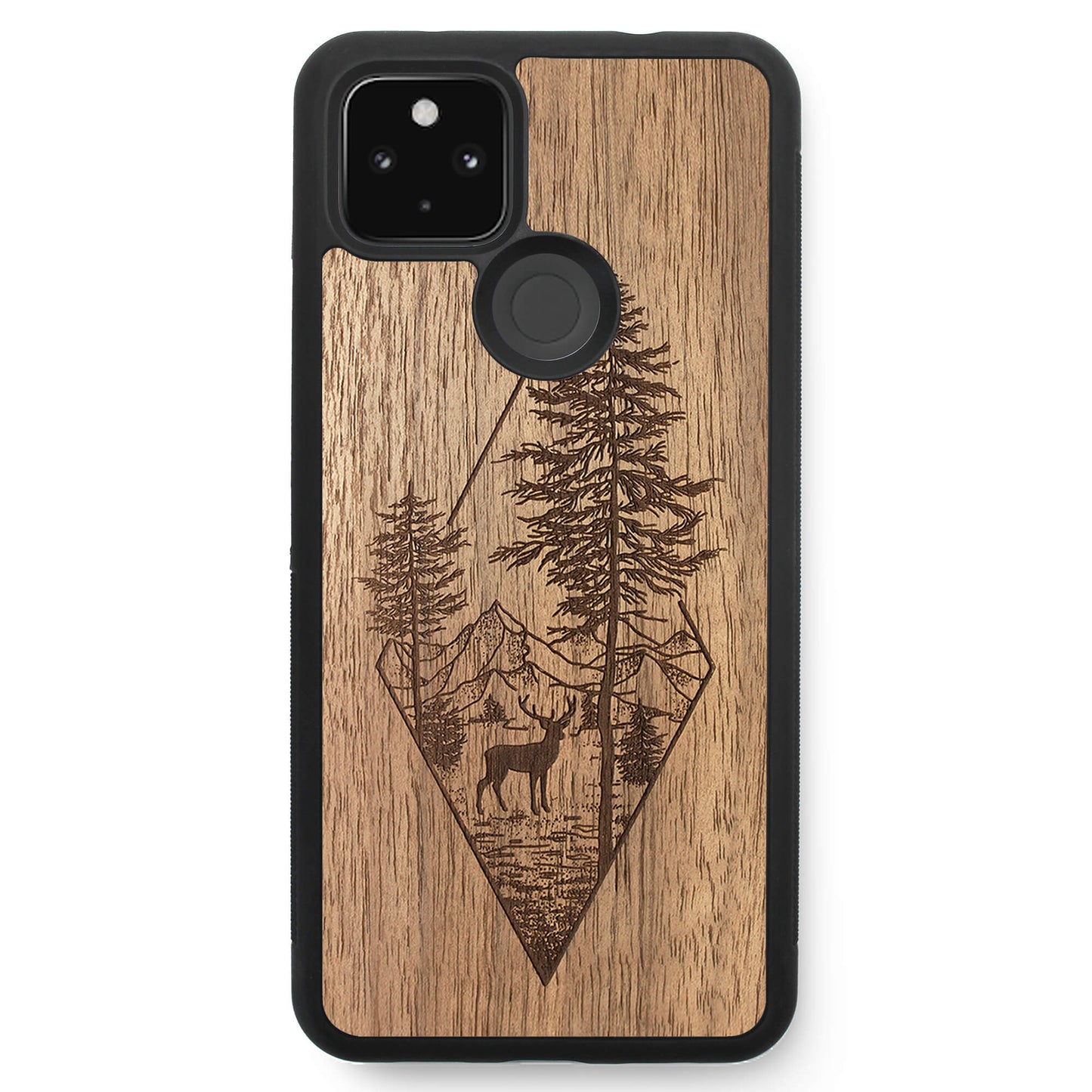 Wooden Case for Google Pixel 4A 5G Deer Woodland