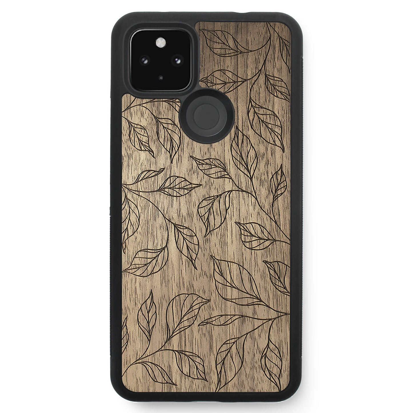 Wooden Case for Google Pixel 4A 5G Botanical Leaves