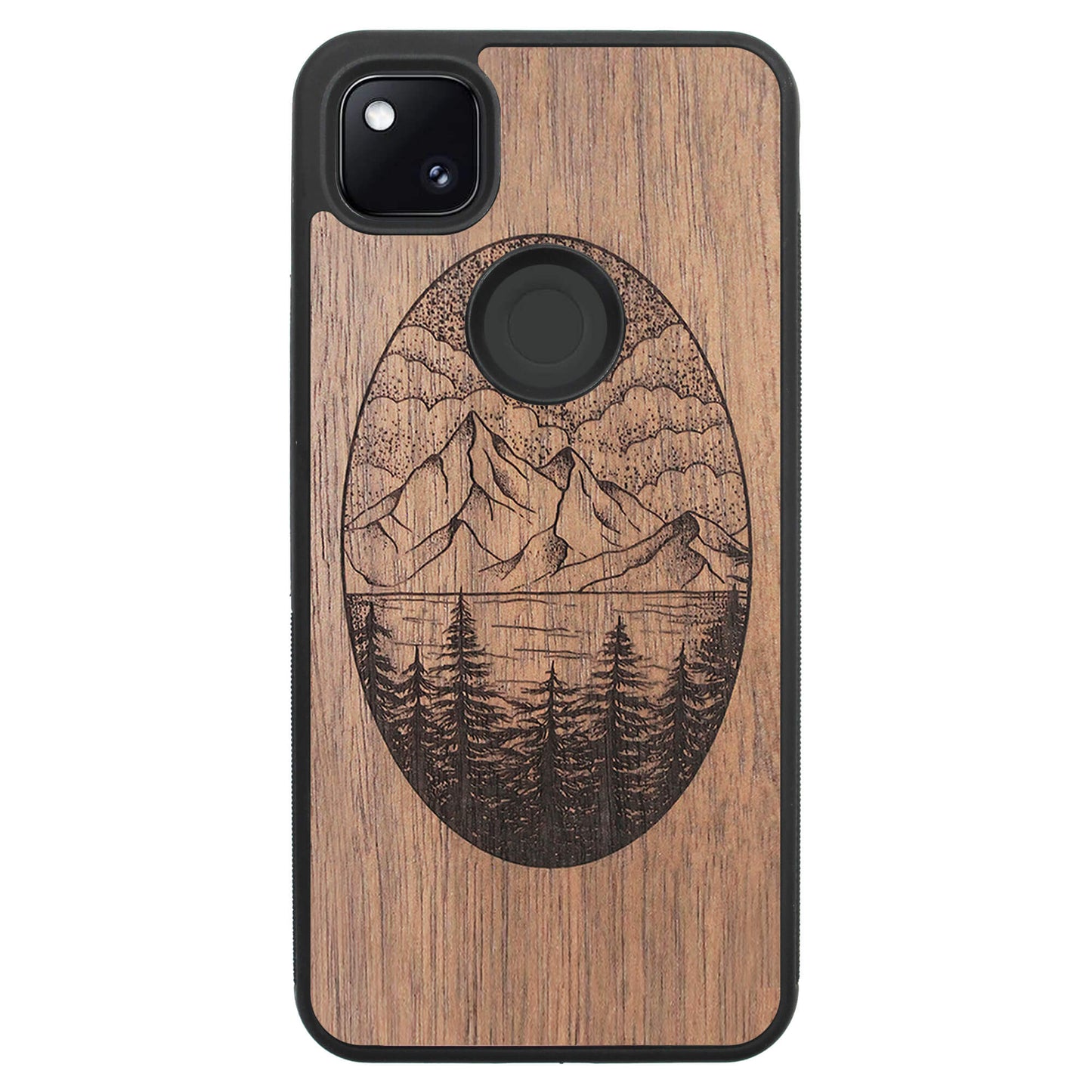 Wooden Case for Google Pixel 4A Landscape