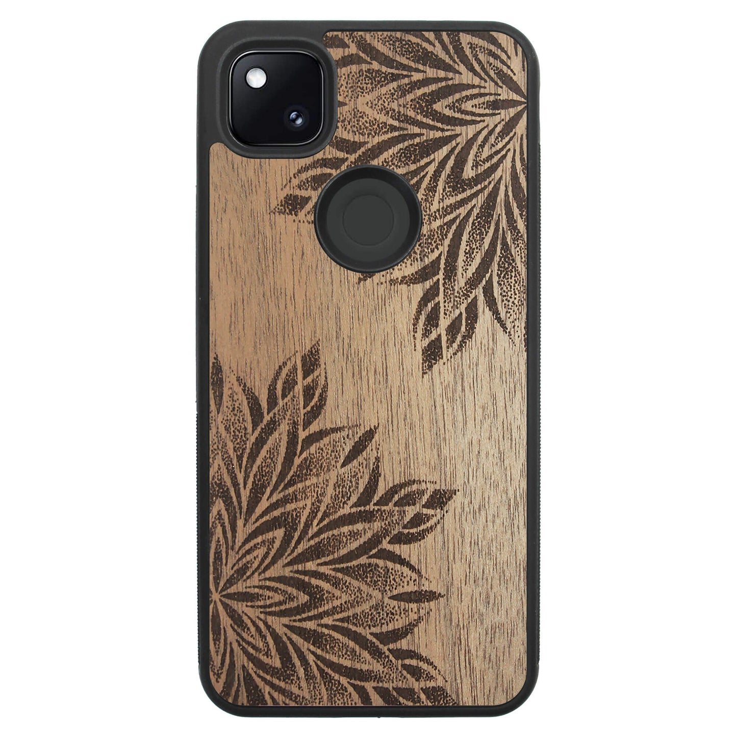 Wooden Case for Google Pixel 4A Mandala